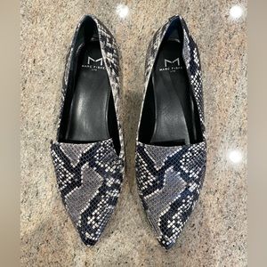 Marc Fisher Snake Skin Print Loafers, Sz 9